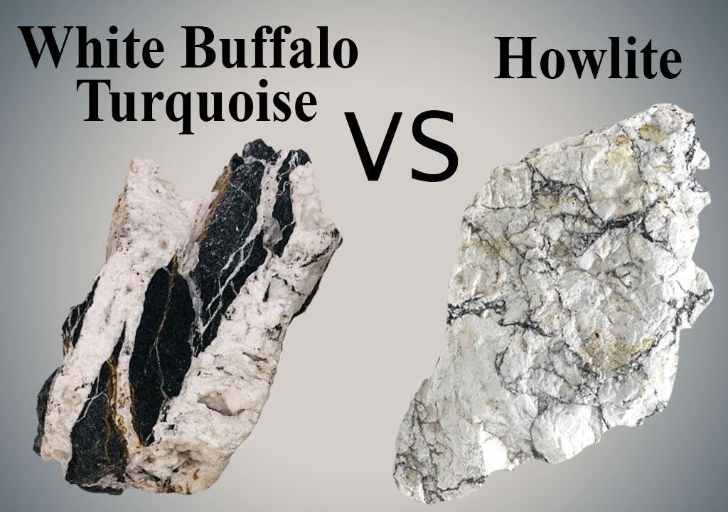 White Buffalo Turquoise vs Howlite