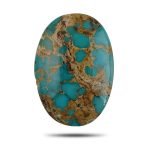Natural Neyshabur Turquoise Cabochon with Spiderweb Matrix – 3.06 g