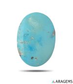 Natural Iranian Turquoise Cabochon – blue Turquoise-T3 | Aragems