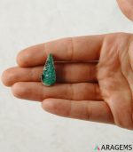 Natural Green Iranian Turquoise with Pyrite Inclusions – T4-Aragems