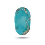 Blue Persian Turquoise Cabochon from Kerman Mine (Untreated)-T7 | Aragems