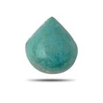 natural Persian turquoise teardrop cabochon showing blue-green color and smooth polished dome.t9 - Aragems