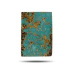 blue Iranian turquoise rectangle with golden spiderweb matrix.