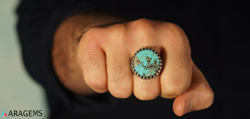 Turquoise silver ring
