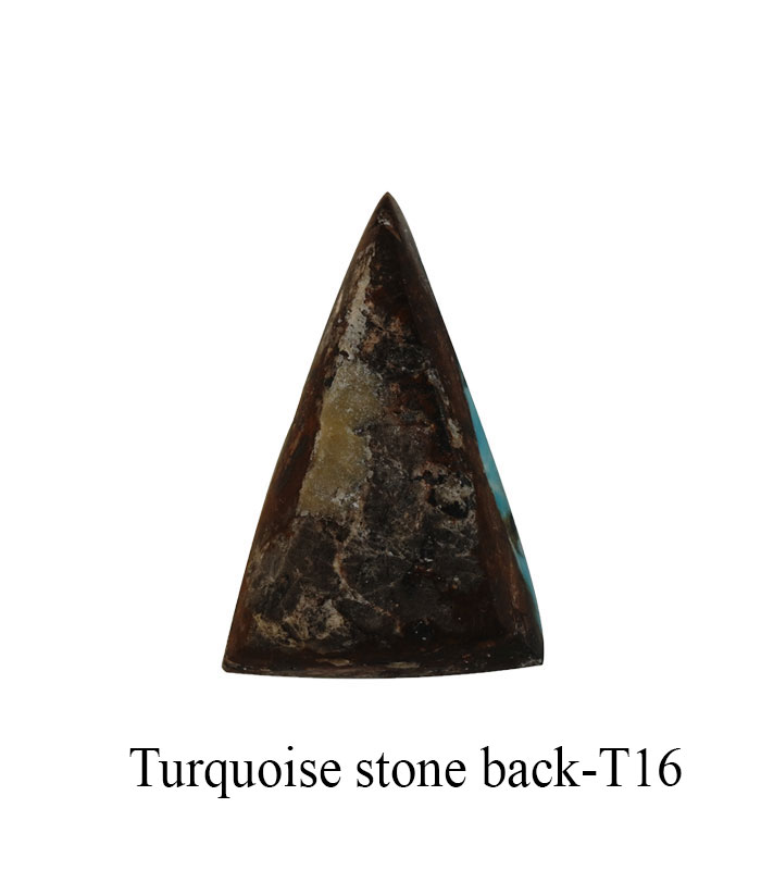 Back view of Neyshabur turquoise showing raw host-rock texture-T16