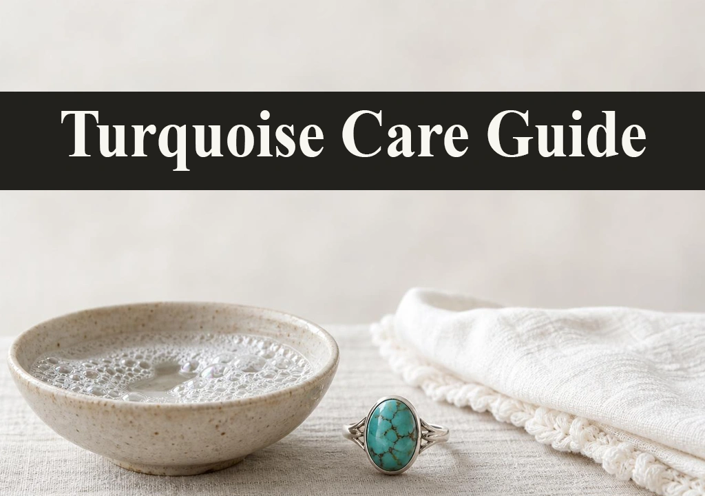 Turquoise care guide: cleaning a turquoise ring with a soft cloth | Aragems